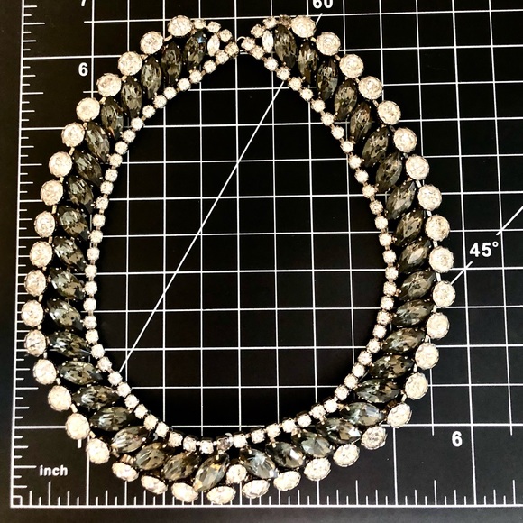 STUNNER! Vintage Crystal Rhinestone Collar Choker Necklace - Picture 14 of 17